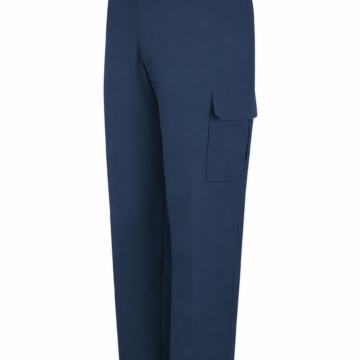 Navy Blue Straight-Leg Cargo Pants