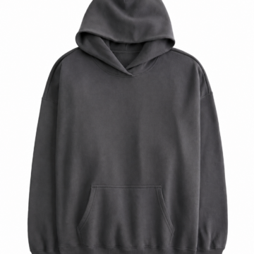 Charcoal Gray Oversized Pullover Hoodie